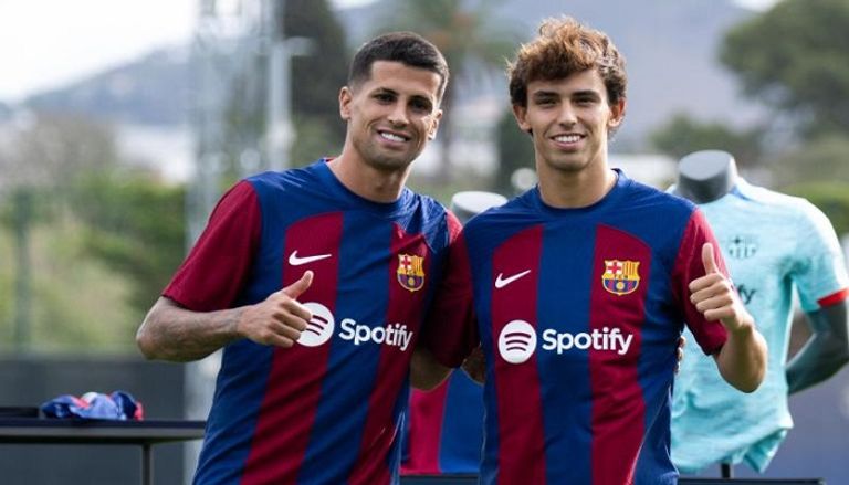 جواو كانسيلو وجواو فيليكس فريق برشلونة