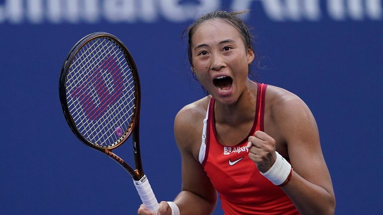 زينغ تشينوين أطاحت بأنس جابر من بطولة أمريكا المفتوحة أنس جابر في بطولة أمريكا المفتوحة