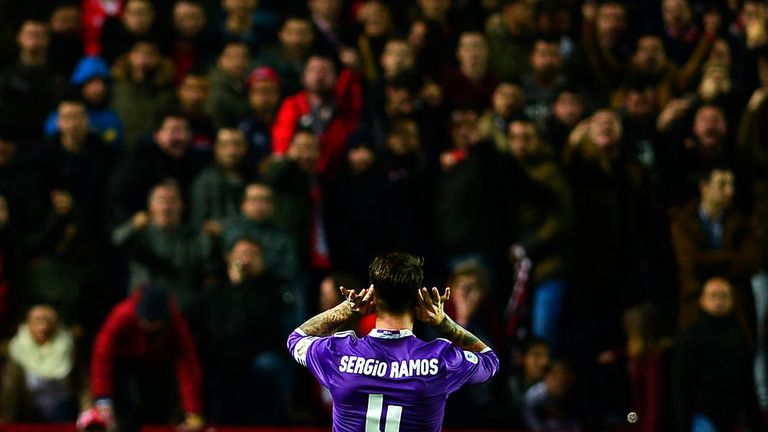 راموس سيرجيو راموس مدافع ريال مدريد الأسبق