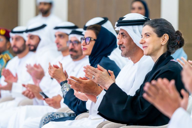 جانب من حفل إطلاق استراتيجية الخارجية الإماراتية