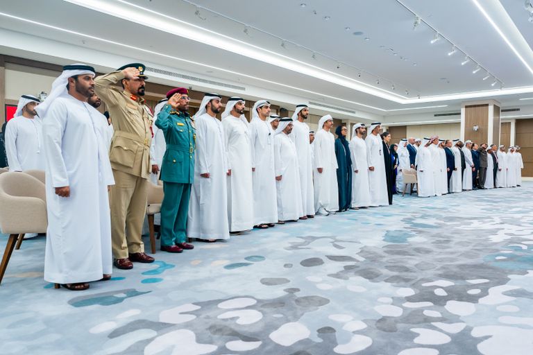 جانب من حفل إطلاق استراتيجية الخارجية الإماراتية