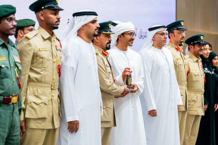 جانب من حفل إطلاق استراتيجية الخارجية الإماراتية