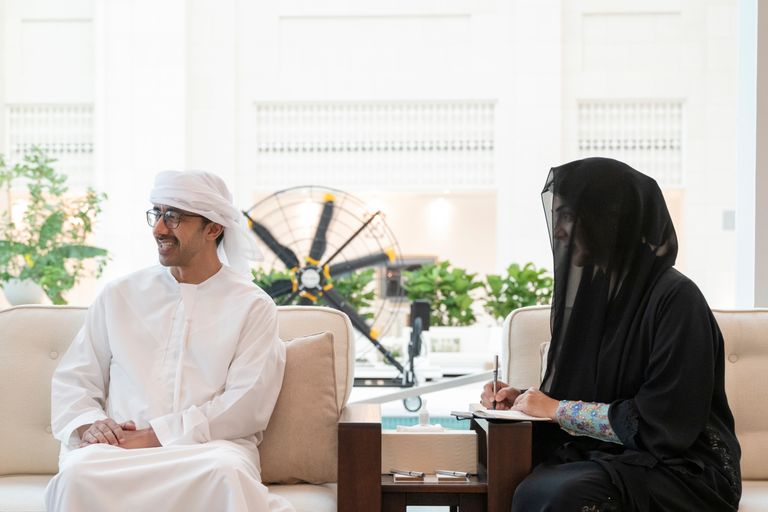 جانب من لقاء الشيخ محمد بن زايد آل نهيان ووزير خارجية أرمينيا