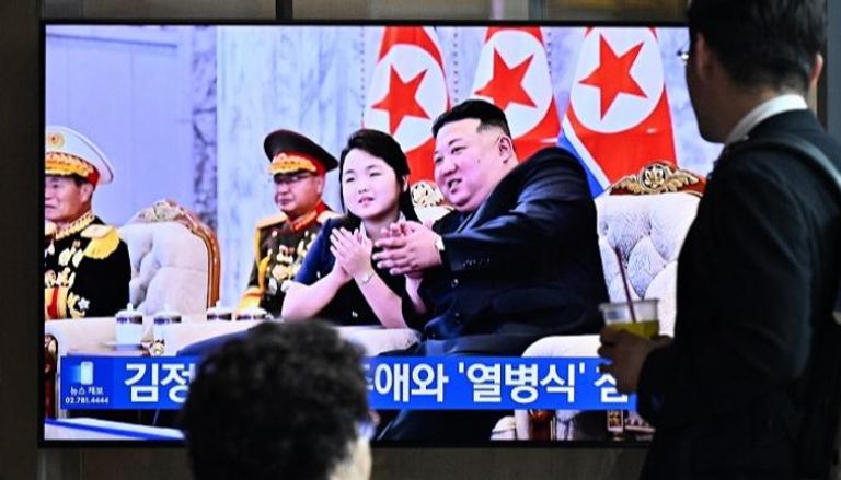 الزعيم الكوري الشمالي خلال حضوره احتفالا بالعيد الـ75 للتأسيس 