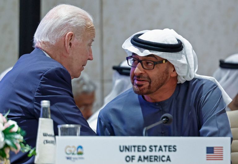  الشيخ محمد بن زايد آل نهيان والرئيس الأمريكي جو بايدن 