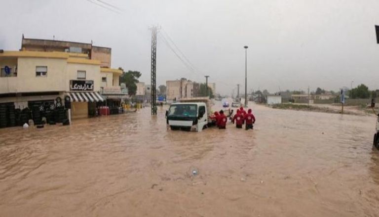 آثار الإعصار دانيال