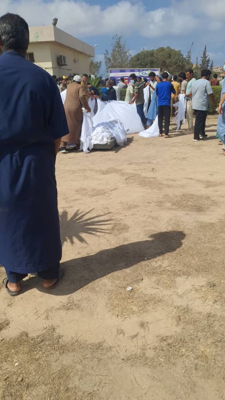 آثار العاصفة دانيال