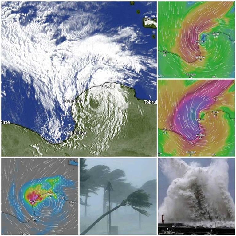 التغير المناخي حول العاصفة إلى كارثة مدمرة العاصفة دانيال حولت شوارع ليبيا إلى أنهار