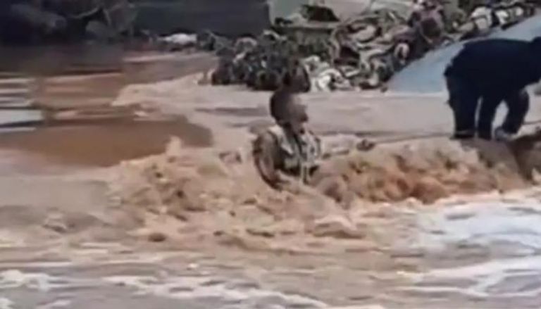 صورة للإعصار المدمر الذي ضرب ليبيا