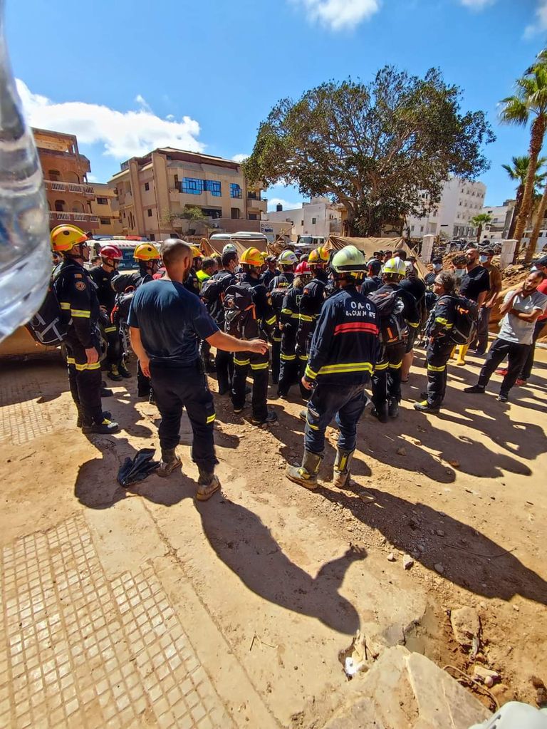 وائل هبيل عضو فريق المتطوعين في درنة