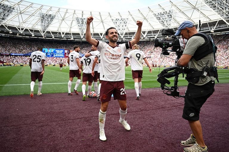 مانشستر سيتي برناردو سيلفا وإيرلينغ هالاند
