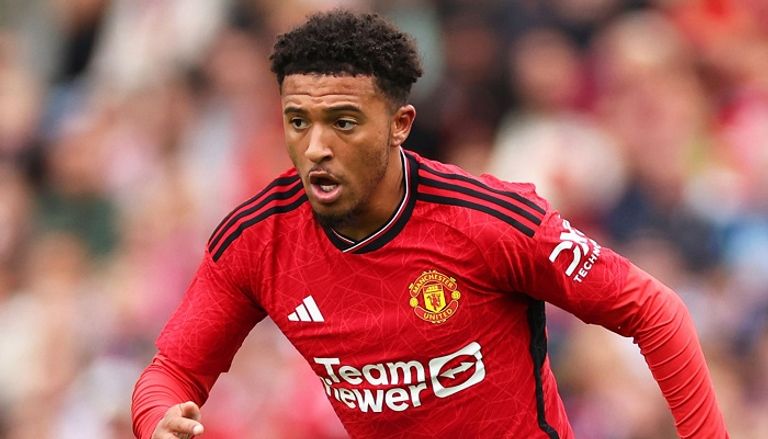 جادون سانشو لاعب مانشستر يونايتد إريك تين هاغ مدرب مانشستر يونايتد