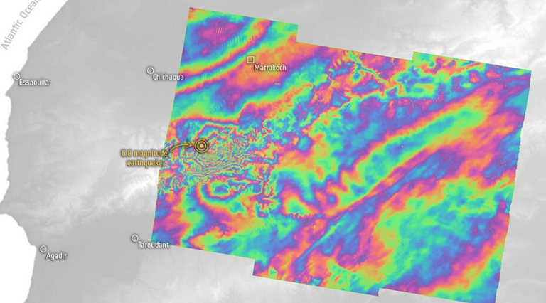 آثار زلزال المغرب