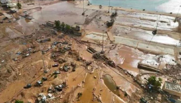 آثار فيضانات درنة