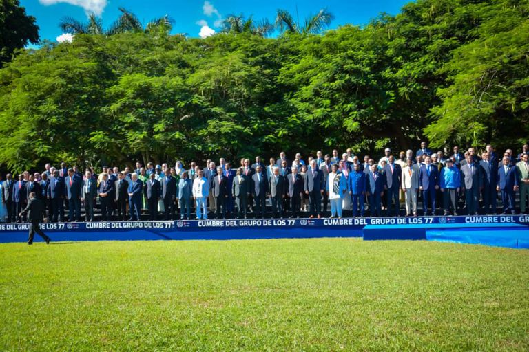 مريم بنت محمد المهيري خلال مشاركتها في قمة مجموعة الـ 77 والصين