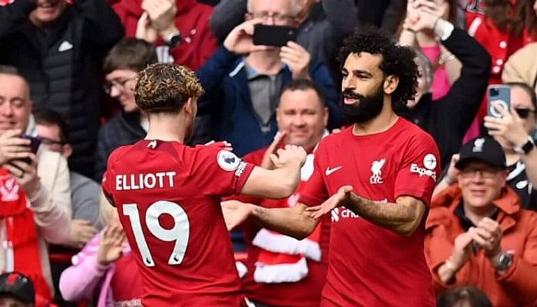 محمد صلاح وهارفي إيليوت في ليفربول