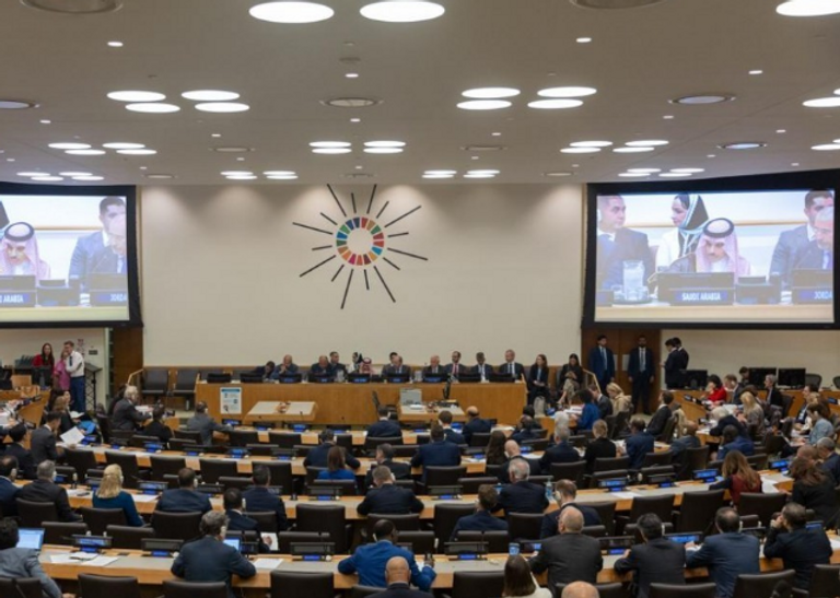 جانب من الاجتماع العربي الأوروبي 