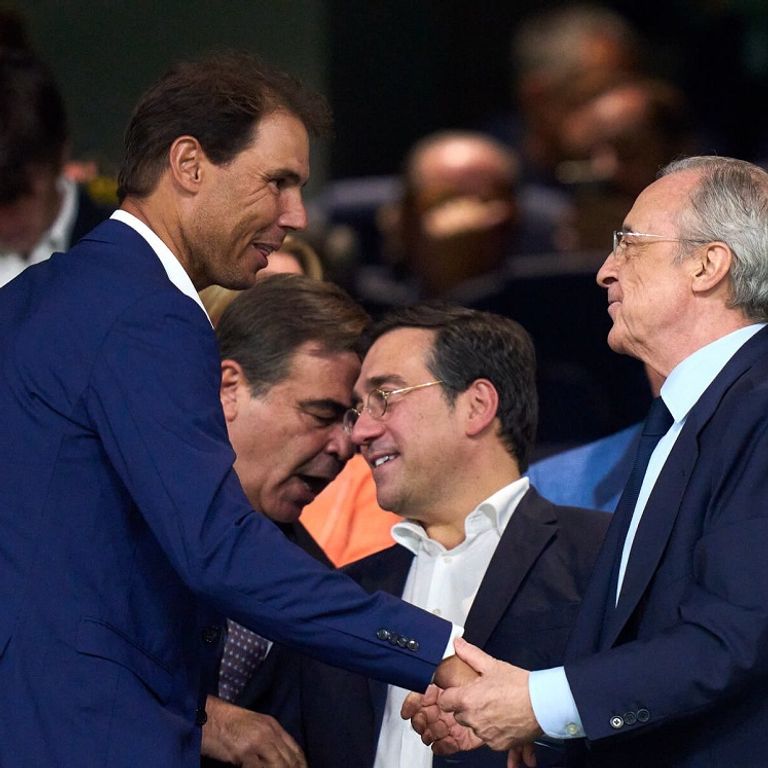 بيريز ونادال كارلو أنشيلوتي مدرب ريال مدريد