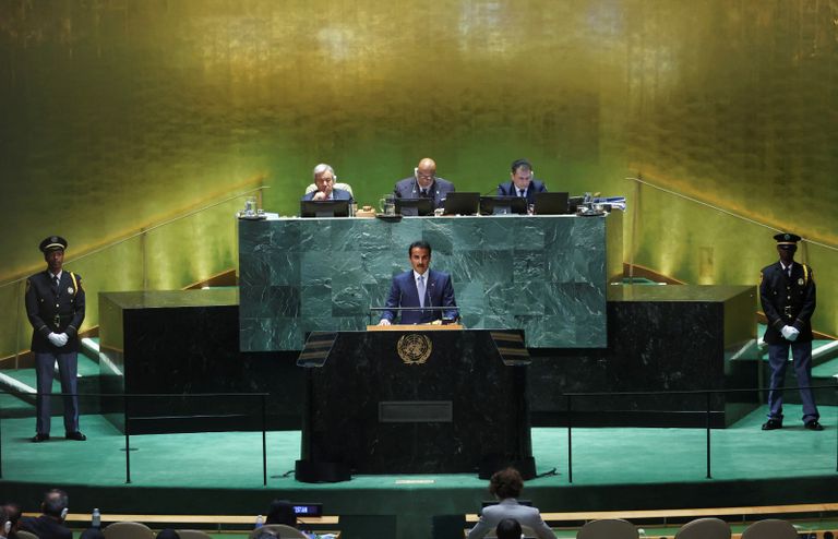 الشيخ تميم بن حمد آل ثاني بالأمم المتحدة