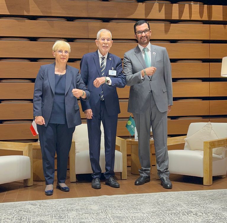 الرئيس المعين لـCOP28 مع رئيسة جمهورية سلوفينيا