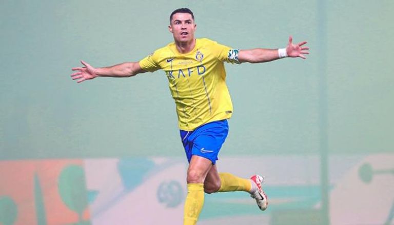 كريستيانو رونالدو في مباراة النصر والأهلي في الدوري السعودي