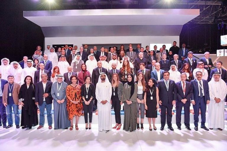 جانب من جلسات منتدى الإعلام العربي السابقة- أرشيفية