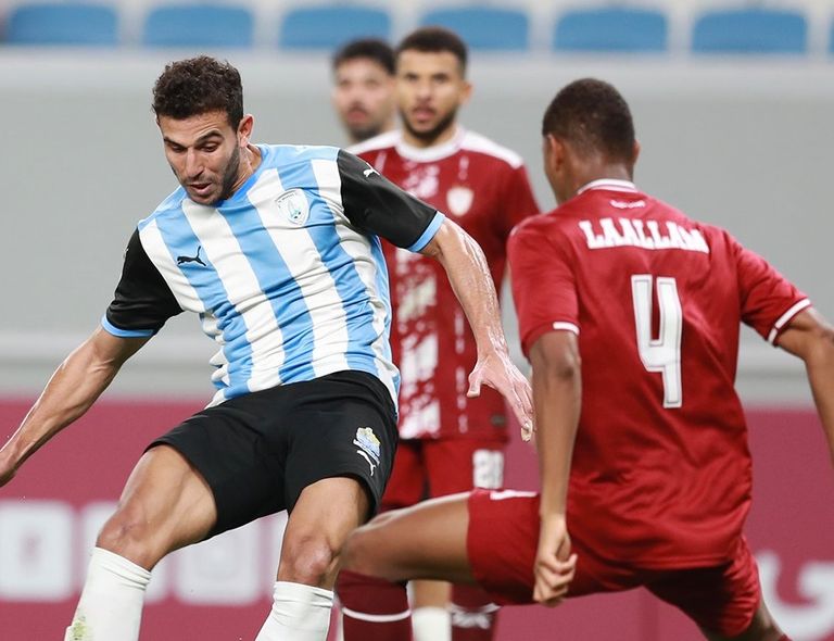 حمدي فتحي حمدي فتحي يحتفل بأول أهدافه مع الوكرة