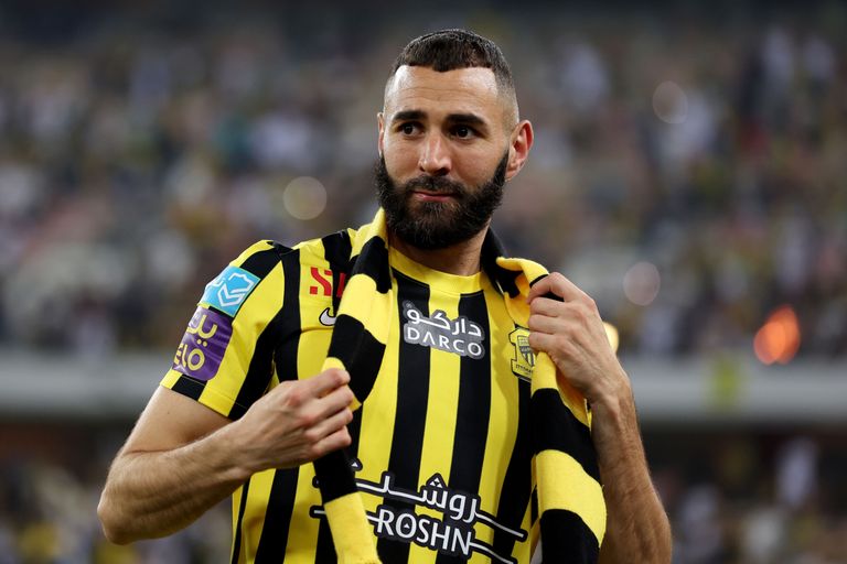 كريم بنزيما مهاجم الاتحاد السعودي كريم بنزيما مهاجم الاتحاد السعودي