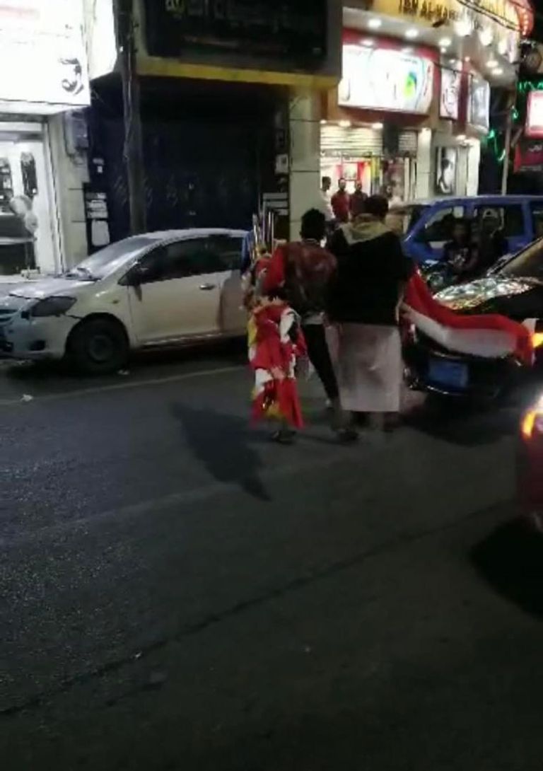 جانب من قمع الحوثي لاحتفالات اليمنيين