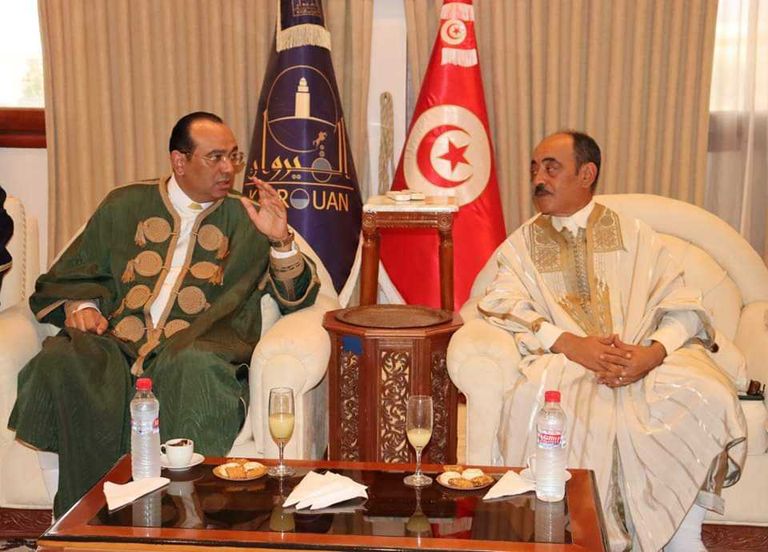 صورة من داخل جامع عقبة بن نافع