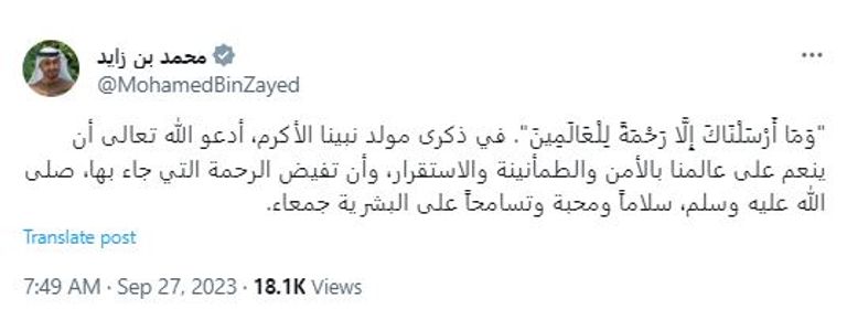 الشيخ محمد بن زايد آل نهيان