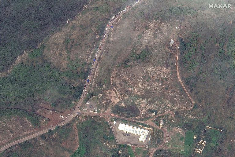 جانب من النازحين من ناغورني قره باغ