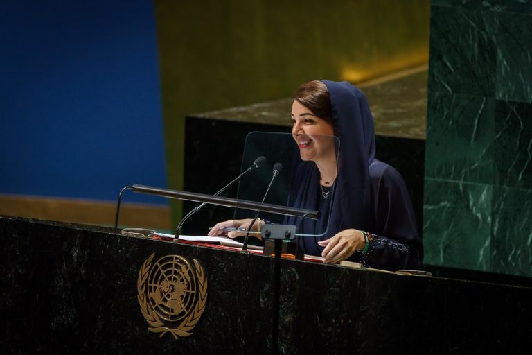 وفد الإمارات المشارك في الدورة الـ78 للجمعية العامة للأمم المتحدة