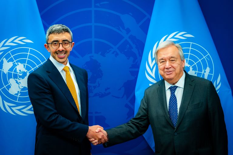 وفد الإمارات المشارك في الدورة الـ78 للجمعية العامة للأمم المتحدة