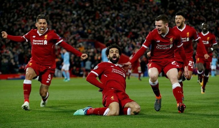 محمد صلاح في مباراة ليفربول ومانشستر سيتي محمد صلاح نجم ليفربول