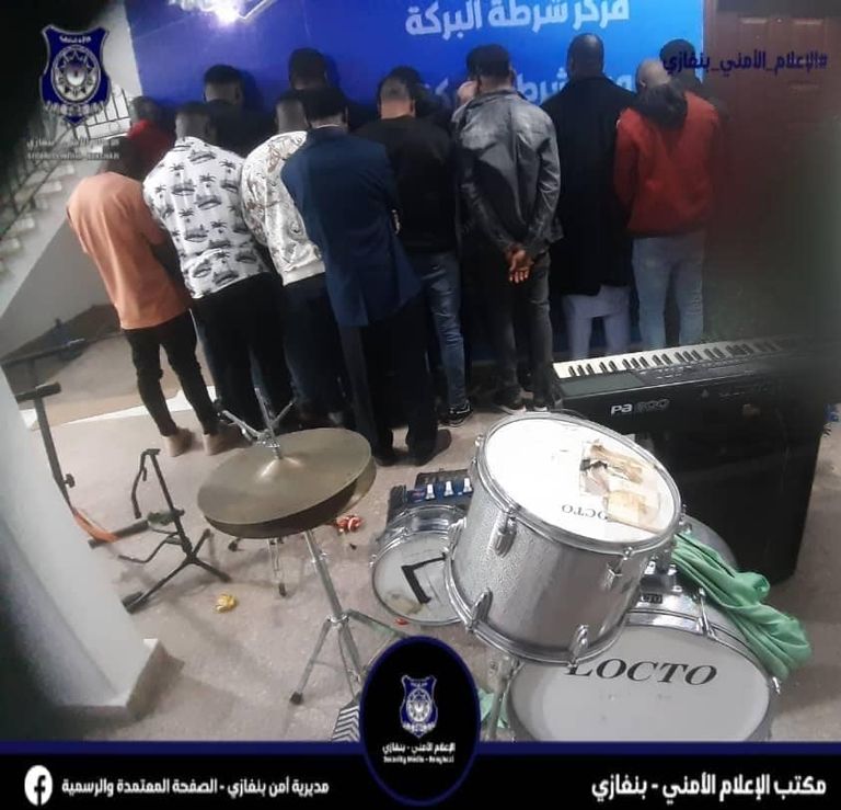 الموقوفون في مركز أمن بنغازي