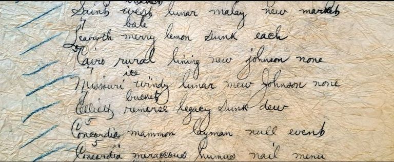 الفستان الذي يحتوي على الكلمات المشفرة