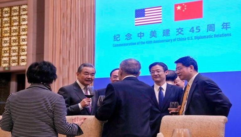 وزير الخارجية الصيني وانغ يي في الذكرى السنوية الـ45 للعلاقات بين الصين وأمريكا 