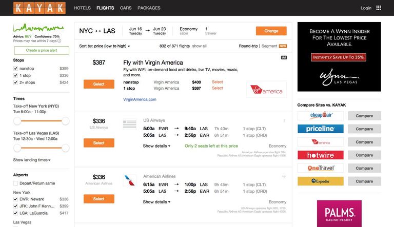 موقع "Kayak" أحد مواقع حجز طيران رخيص أفضل مواقع حجز طيران رخيص التكلفة
