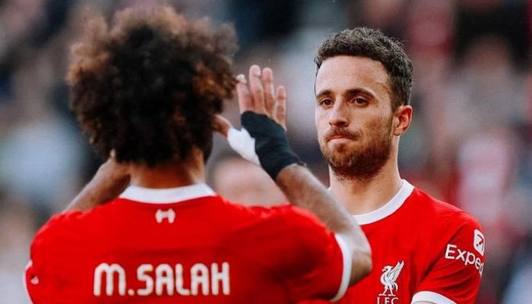 ديوغو جوتا ومحمد صلاح نجما ليفربول