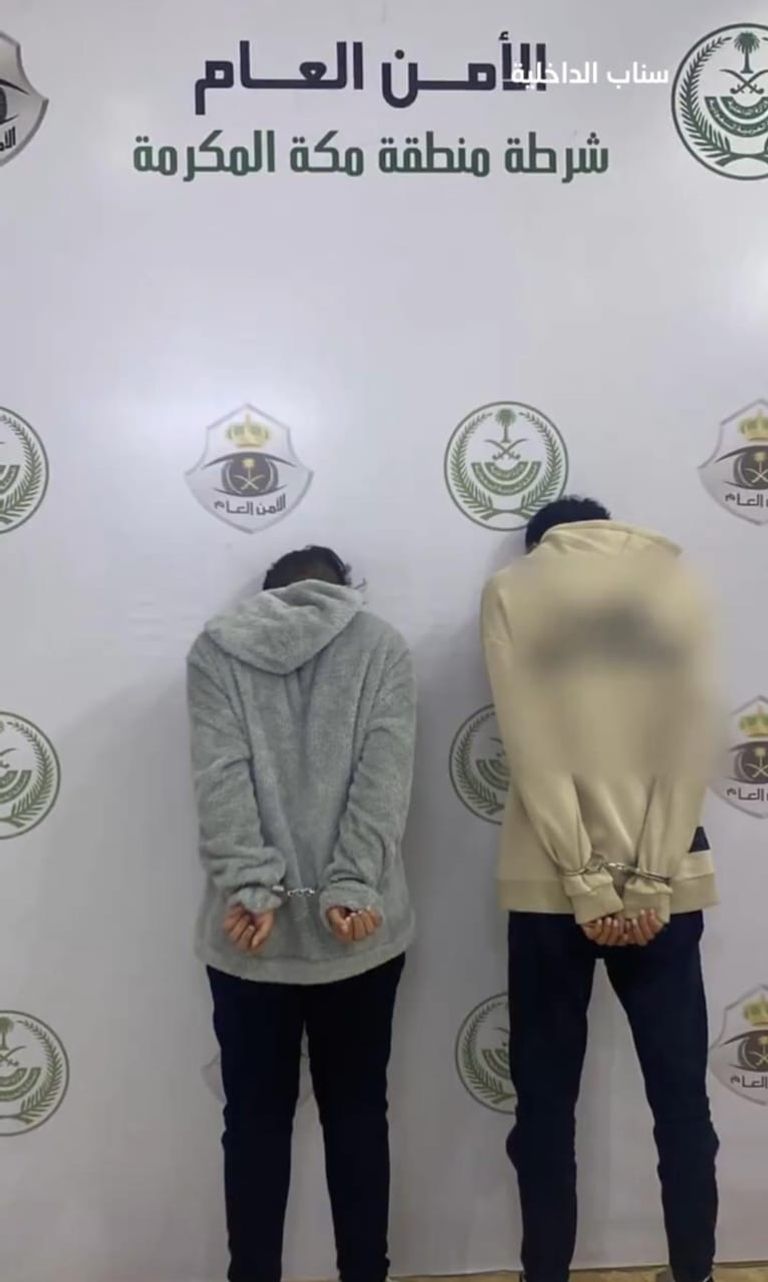 المتهمان وجانب من المشاجرة