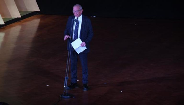 نجيب ساويرس خلال كلمته بحفل توزيع الجوائز