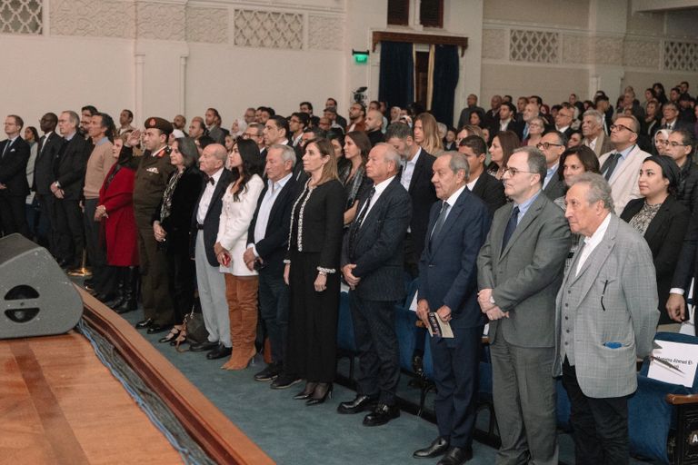 نجيب ساويرس خلال كلمته بحفل توزيع الجوائز