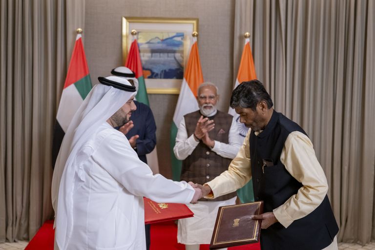 تبادل مذكرات تفاهم بين دولة الإمارات والهند