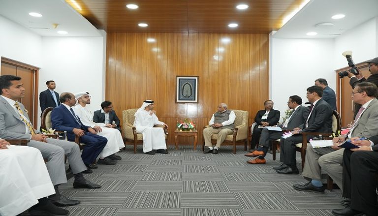 جانب من مشاركة الوفد الإماراتي بقمة غوجارات بالهند