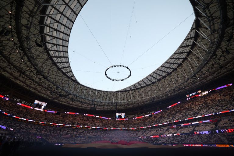 جانب من الحضور الجماهيري ملعب لوسيل في قطر