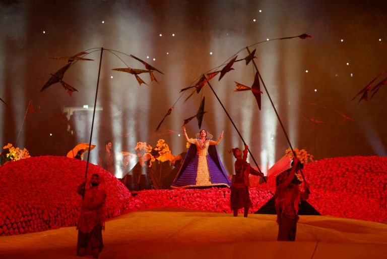 فقرات استعراضية ملعب لوسيل في قطر