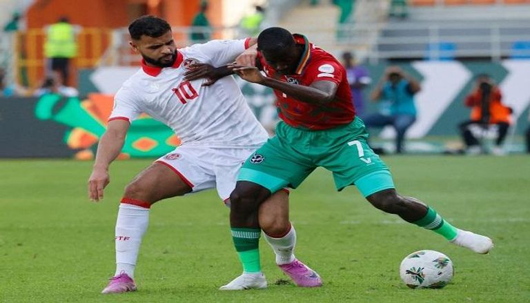 من مباراة تونس وناميبيا في كأس أمم أفريقيا