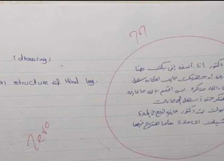 طالبة تجيب عن أسئلة امتحان- أرشيفية