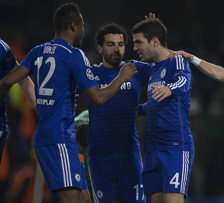 صلاح وفابريغاس في تشيلسي محمد صلاح مع تشيلسي الإنجليزي